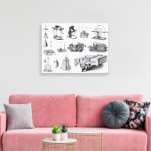 Toile Instruments de découverte et d'utilisation (Insitu(Salon))