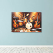 Toile Instruments de musique (Insitu (Plancher de Bois))