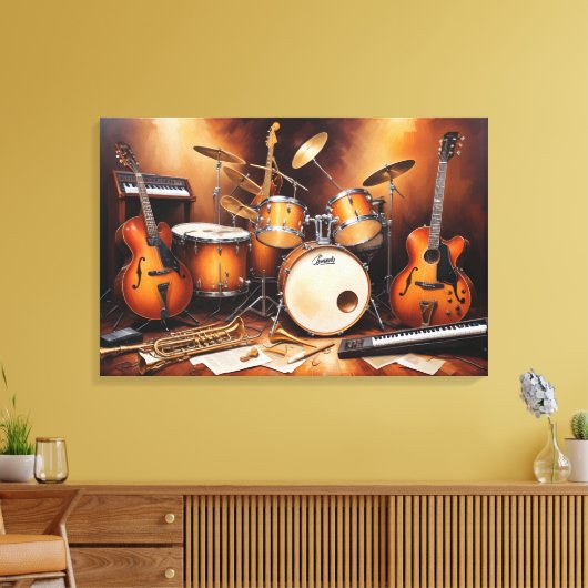 Toile Instruments de musique (Insitu(Salon))