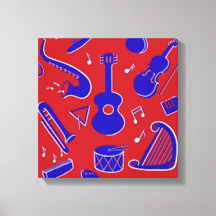 Toile Instruments de musique