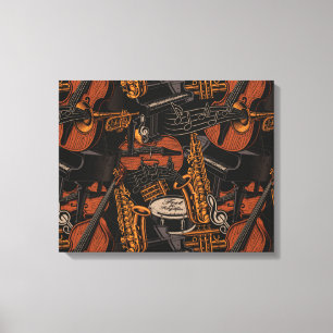 Toile Instruments de musique partout