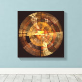 Toile Intégrité Art Abstrait noir et blanc (Insitu (Plancher de Bois))