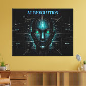 Toile intelligence artificielle robotique numérique (Insitu(Salon))