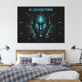 Toile intelligence artificielle robotique numérique (Insitu(Chambre))