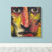 Toile Intense Expressionist Face Canvas (Insitu (Plancher de Bois))