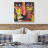 Toile Intense Expressionist Face Canvas (Insitu(Chambre))