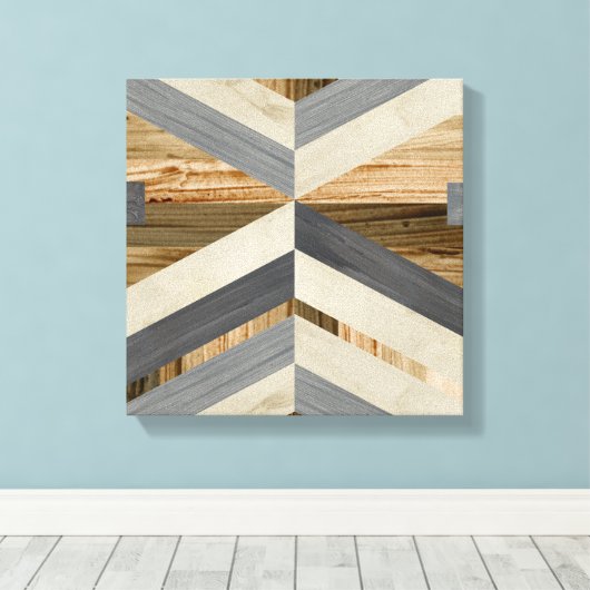 Toile Intention géométrique (Insitu (Plancher de Bois))