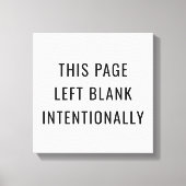 Toile intentionnellement (Recto)