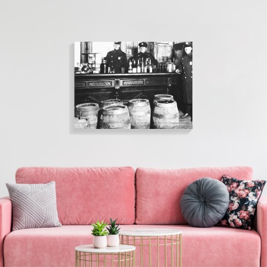 Toile Interdiction - Police Speakeasy Raid Bootlegger - (Insitu(Salon))