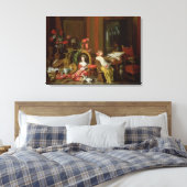 Toile Intérieur avec une dame à un clavecin (Insitu(Chambre))