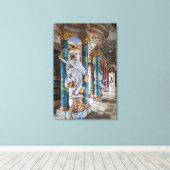 Toile Intérieur de bibliothèque de style rococo (Insitu (Plancher de Bois))