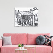 Toile Intérieur de la maison d'une sorcière, 1579 (Insitu(Salon))