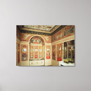 Toile Intérieur de la salle de bains du napoléon, éta