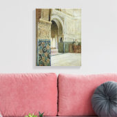 Toile Intérieur de l'Alhambra, Grenade (w/c) (Insitu(Salon))