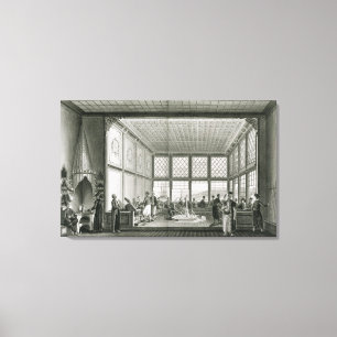 Toile Intérieur d'un café public à Constantinople par