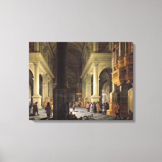 Toile Intérieur d'un temple, 1652 (Recto)