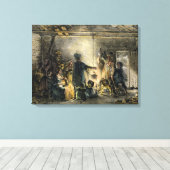 Toile Intérieur d'une cabane de mineurs de charbon (Insitu (Plancher de Bois))