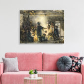 Toile Intérieur d'une cabane de mineurs de charbon (Insitu(Salon))