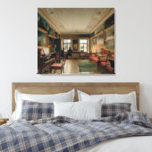 Toile Intérieur d'une maison de maître, années 1830 (Insitu(Chambre))