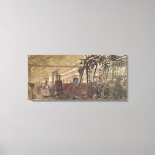 Toile Intérieur d'une usine de munitions, 1916-17