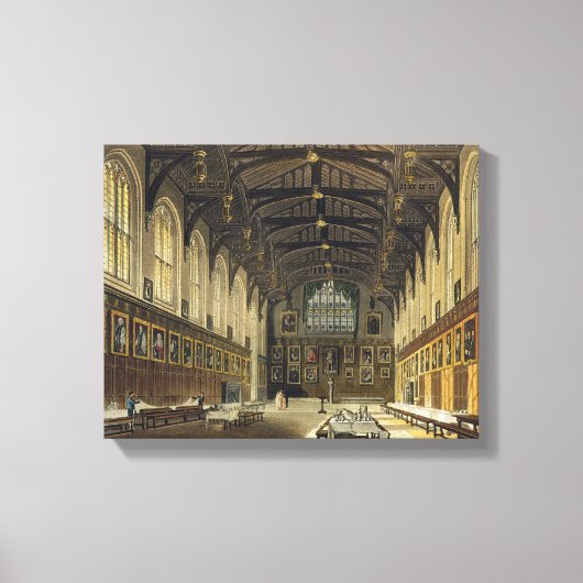 Toile Interior of the Hall of Christ Church, illustratio (Recto)