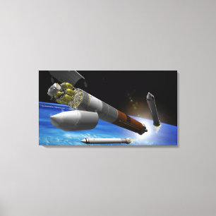 Toile Interprétation d'artiste d'une fusée grosse