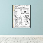 Toile Interprétation de Marina pour les Espagnols (Insitu (Plancher de Bois))