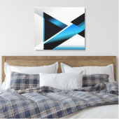 Toile Intersection Bleue (Insitu(Chambre))