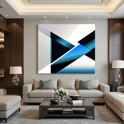 Toile Intersection Bleue