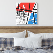 Toile Intersection de lignes et de plans - Art abstrait (Insitu(Chambre))