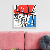 Toile Intersection de lignes et de plans - Art abstrait (Insitu(Salon))