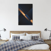 Toile Intersection Dorée Moderne (Insitu(Chambre))