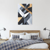 Toile Intersections Dorées (Insitu(Chambre))