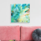 Toile Interstellaire | Ciel bleu Turquoise (Insitu(Salon))