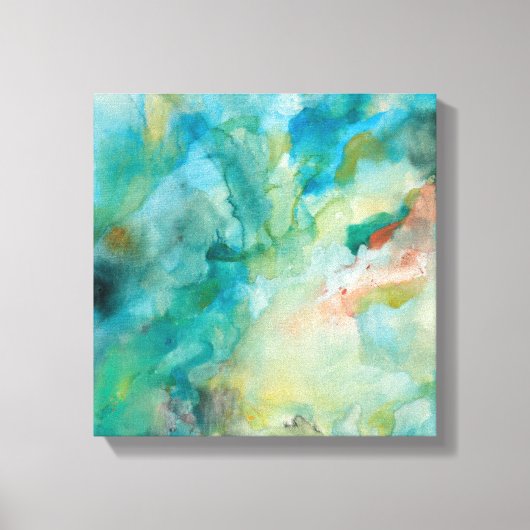 Toile Interstellaire | Ciel bleu Turquoise (Recto)