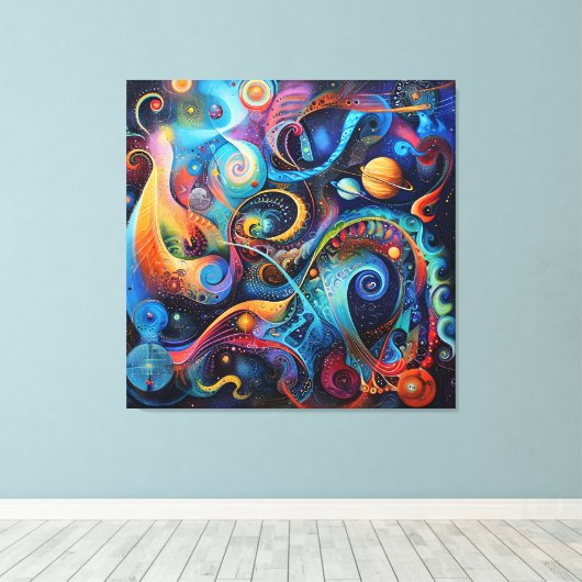 Toile Interstellaire Rhapsody (Insitu (Plancher de Bois))