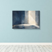 Toile Intervalle Bleu — Aurema (Paysage) (Insitu (Plancher de Bois))
