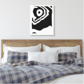 Toile Into Deep : Abstrait noir & blanc (Insitu(Chambre))