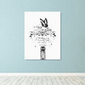 Toile Introduire Empath Silence citation d'encre de sage (Insitu (Plancher de Bois))