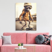 Toile Invasion Alien sur roues (Insitu(Salon))