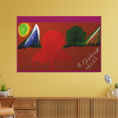 Toile Invisible Girl Trapped in Another Universe (Insitu(Salon))