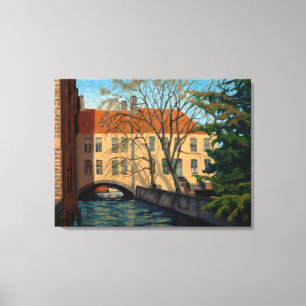Toile Invitation Bruges Canel Art Impressionniste