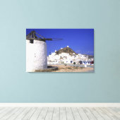 Toile Ios, Grèce. Beau et croustillant, blanc et (Insitu (Plancher de Bois))