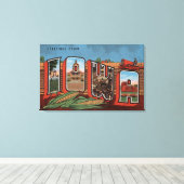 Toile Iowa (Cornfields & Corn) - Scènes de grandes lettr (Insitu (Plancher de Bois))