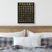 Toile Ip Man's Wing Chun Règles de conduite (plaqué or) (Insitu(Chambre))