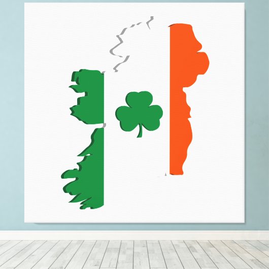 Toile Ireland map (Insitu (Plancher de Bois))