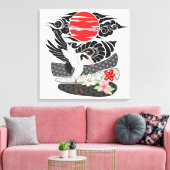 Toile Irezumi Art Tsuru moderne (Insitu(Salon))