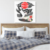 Toile Irezumi Art Tsuru moderne (Insitu(Chambre))