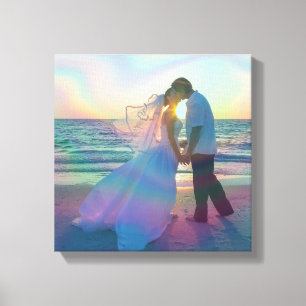 Toile Iridescente Rainbow Overlay Mariage Photo