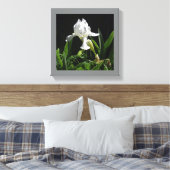 Toile Iris blanc pour votre mur  (Insitu(Chambre))